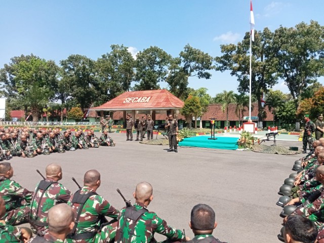 Sebanyak 428 Calon Bintara Memulai Pendidikan Militer TNI AD Gelombang II Tahun 2026 di Secaba Rindam V/Brawijaya